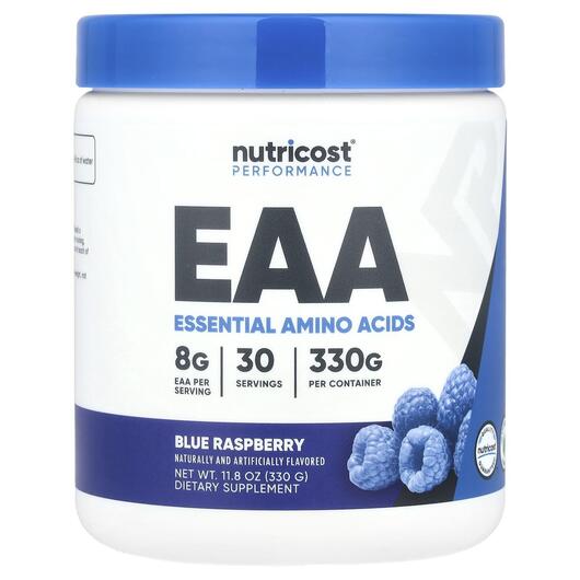 Основное фото товара Nutricost, Спортивное питание, Performance EAA Blue Raspberry, 33