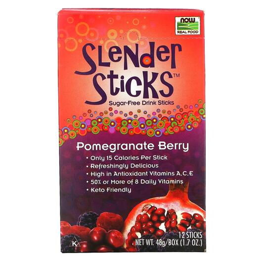 Основное фото товара Real Food Slender Sticks Pomegranate Berry 12 Sticks Основное фото товара Real Food Slender Sticks Pomegranate Berry 12 Sticks, Гранат, 4 г