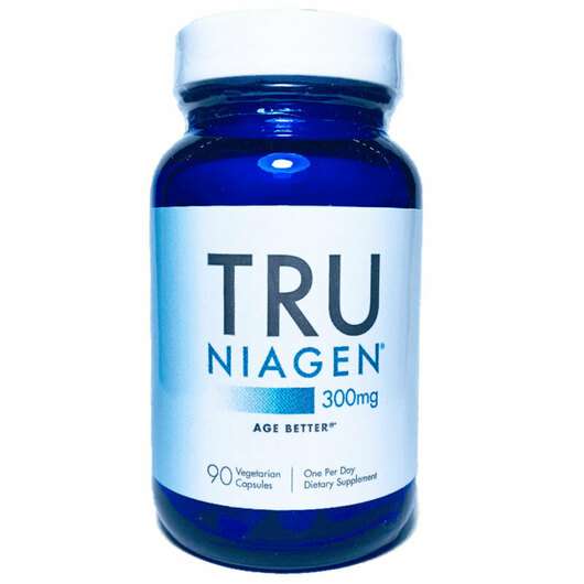 Основне фото товара Tru Niagen, Tru Niagen 300 mg, Тру Ніаген 300 мг, 90 капсул