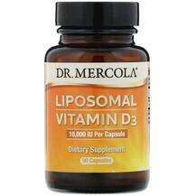 Dr Mercola, Липосомальный D3, Liposomal Vitamin D3 10000 IU, 9...