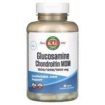 KAL, Глюкозамин Хондроитин, Glucosamine Chondroitin MSM, 90 та...