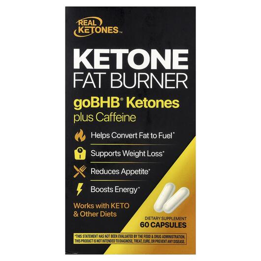 Основне фото товара Ketone Fat Burner goBHB Ketones Plus Caffeine Основне фото товара Ketone Fat Burner goBHB Ketones Plus Caffeine, Жироспалювачі, 60