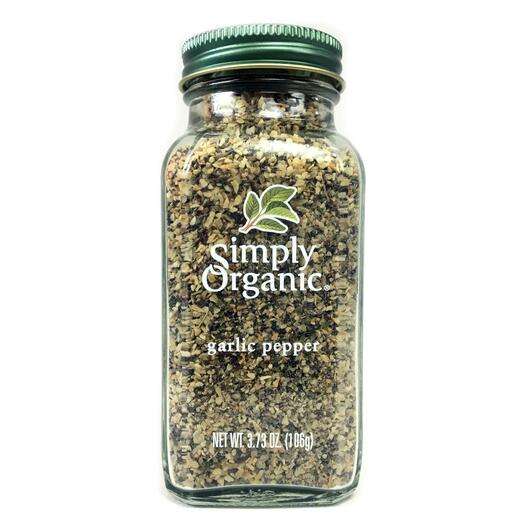 Основное фото товара Simply Organic, Специи, Garlic Pepper, 106 г