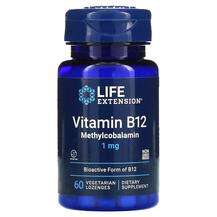 Life Extension, Vitamin B12 Methylcobalamin 1 mg, 60 Vegetaria...