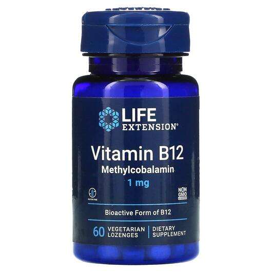 Основне фото товара Vitamin B12 Methylcobalamin 1 mg, Вітамін B12 Метилкобаламін 1...