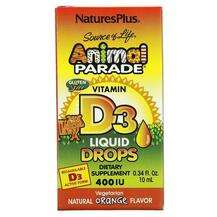 Natures Plus, Жидкий Витамин C и D3 в каплях, Vitamin D3 Liqui...