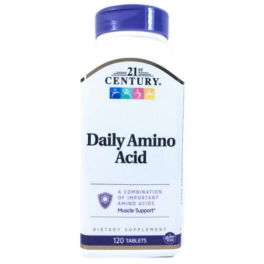 Основне фото товара 21st Century, Daily Amino Acid, Амінокислоти, 120 таблеток