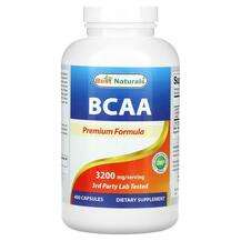 Best Naturals, Аминокислоты БЦАА, BCAA 3200 mg, 400 капсул