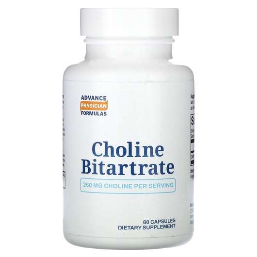 Основне фото товара Advance Physician Formulas, Choline Bitartrate 650 mg, Холін Б...