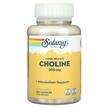 Фото товару Solaray, Timed Release Choline 300 mg, Вітамін B4 Холін, 100 к...
