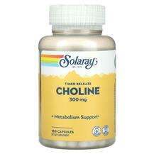 Solaray, Витамин B4 Холин, Timed Release Choline 300 mg, 100 к...