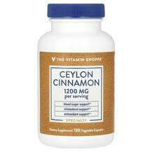 The Vitamin Shoppe, Ceylon Cinnamon 1200 mg, Екстракт кориці, ...