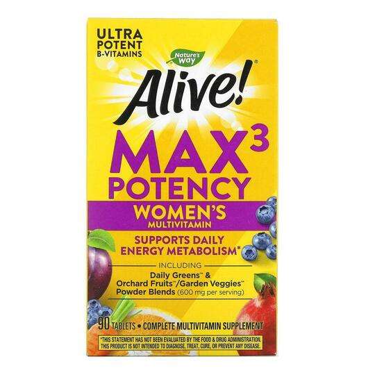 Основное фото товара Nature's Way, Витамины для женщин, Max3 Potency Women's, 90 та...