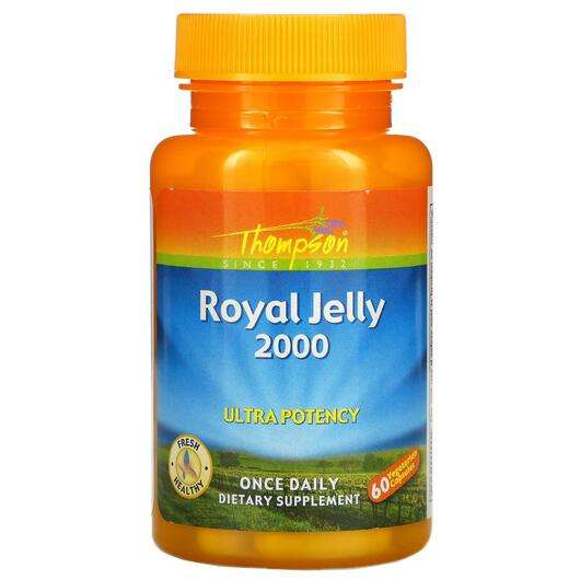 Основне фото товара Thompson, Royal Jelly Ultra Potency 2000 mg, Маточне молочко, ...