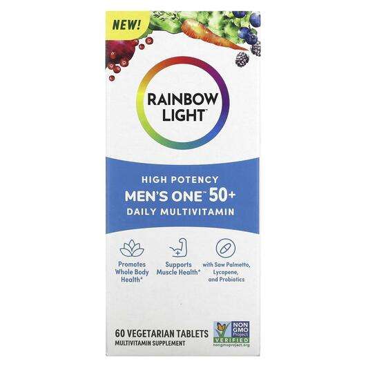 Основное фото товара Rainbow Light, Витамины для мужчин 50+, Men's One 50+, 60 капсул