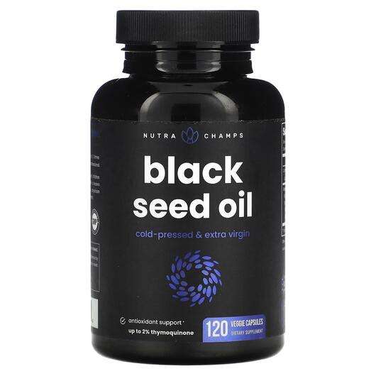 Основное фото товара NutraChamps, Черный тмин, Black Seed Oil, 120 капсул