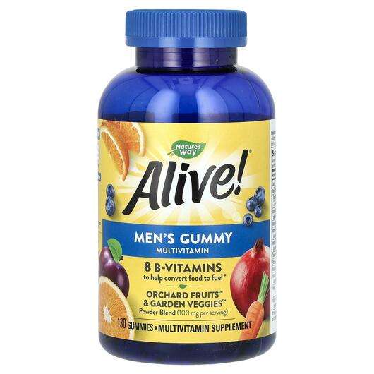 Основне фото товара Nature's Way, Alive! Men's Gummy Multi, Мультивітаміни для чол...