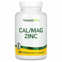 Natures Plus, Кальций Магний Цинк, Cal Mag Zinc, 180 таблеток