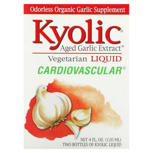 Основное фото товара Kyolic, Жидкий Чеснок 2 бутылки, Aged Garlic Extract Cardiovas...