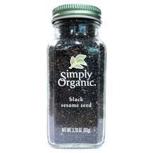 Simply Organic, Специи, Organic Black Sesame Seed, 93 г