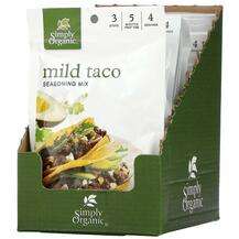 Simply Organic, Mild Taco Seasoning Mix 12 Packets, Спеції, 28...