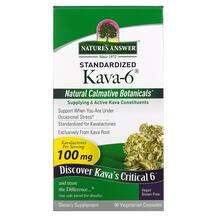 Nature's Answer, Standardized Kava-6, Кава Кава, 90 капсул