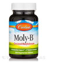 Carlson, Moly-B Chelated Molybdenum, 300 Vegetarian Tablets