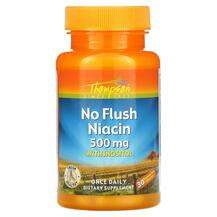 Thompson, No Flush Niacin 500 mg, Ніацин, 30 капсул