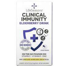 LifeSeasons, Clinical Immunity Elderberry Drink Mix Berry-Lemo...