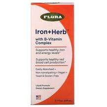 Flora, Iron+ Herb With B-Vitamin Complex, 228 ml