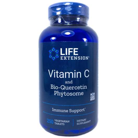 Основне фото товара Life Extension, Vitamin C and Bio-Quercetin, C-1000 мг і біокв...