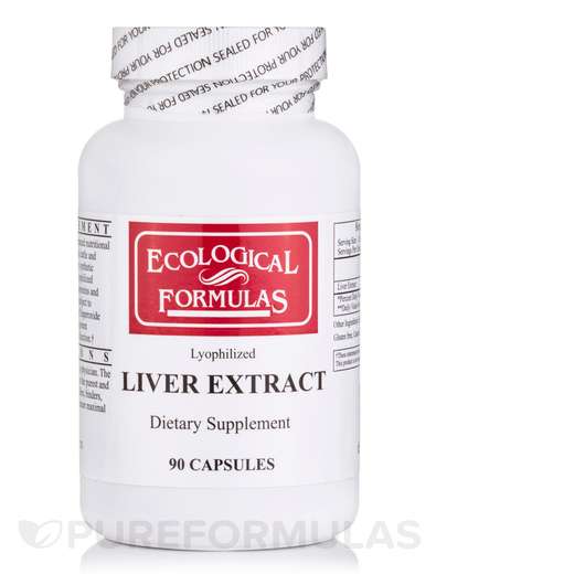 Основное фото товара Ecological Formulas, Поддержка печени, Liver Extract, 90 капсул