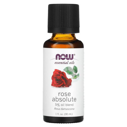 Основне фото товара NOW Foods, Pure Essential Oil Rose Absolute, Ефірна олія, 30 мл