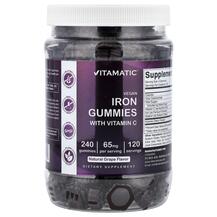 Залізо Vegan Iron Gummies with Vitamin C Grape Vitamatic