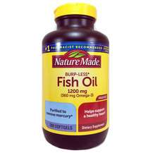 Nature Made, Fish Oil 1200 mg Burp-Less 360 mg, 200 Softgels