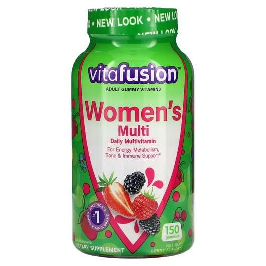 Основне фото товара VitaFusion, Women's Gummy Berry, Жіночі жувальні вітаміни, 150...
