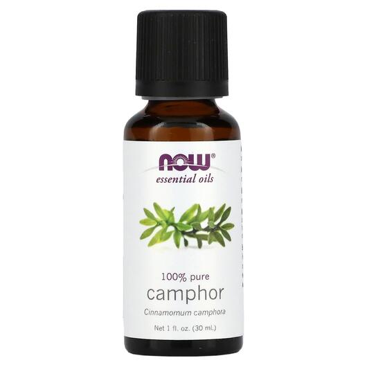 Основне фото товара Pure Essential Oil Camphor Основне фото товара NOW Foods, Pure Essential Oil Camphor, Ефірна олія, 30 мл