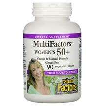 Natural Factors, Мультивитамины для женщин 50+, MultiFactors W...