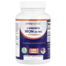 Залізо Carbonyl Iron + Vitamin C Vitamatic 120 таблеток