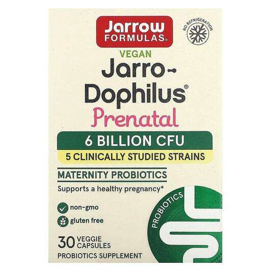 Основне фото товара Jarrow Formulas, Jarro-Dophilus Prenatal, Пренатальні пробіоти...