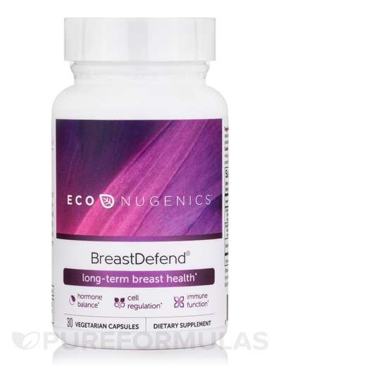 Основное фото товара Econugenics, Поддержка здоровья груди, BreastDefend, 30 капсул