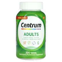 Centrum, Adults Multivitamins, Мультивітаміни, 200 таблеток
