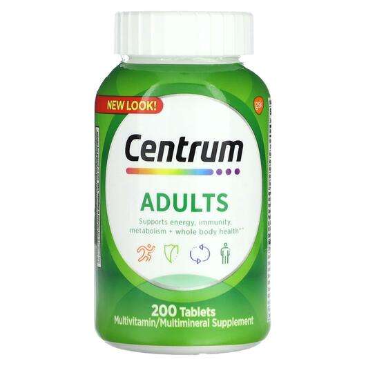 Основное фото товара Centrum, Мультивитамины, Adults Multivitamins, 200 таблеток