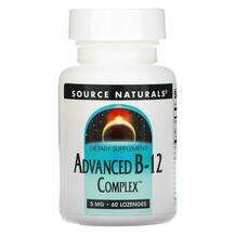 Source Naturals, Advanced B-12 Complex 5 mg, Вітамін B12, 60 л...
