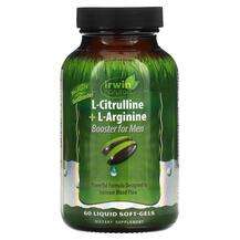 Irwin Naturals, L-Citrulline + L-Arginine Booster for Men, L-А...