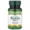 Фото товару Nature's Bounty, Biotin 5000 mcg, Біотин 5000 мкг, 60 таблет