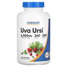Nutricost, Uva Ursi 4500 mg, Ува Урсі, 240 капсул