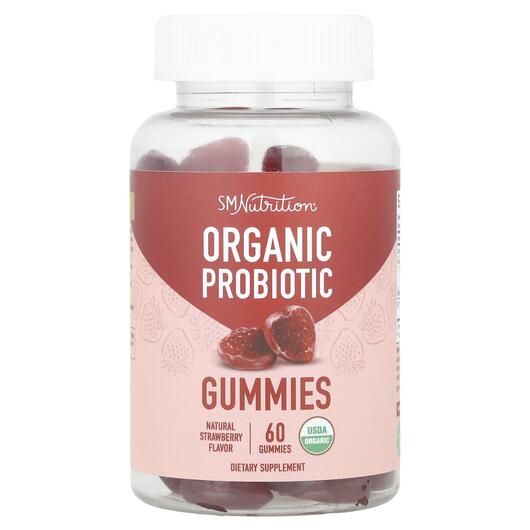 Основное фото товара Organic Probiotic Gummies Natural Strawberry, Пробиотики, 60 табл
