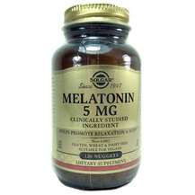 Solgar, Melatonin 5 mg, Мелатонін 5 мг, 120 нагетсів