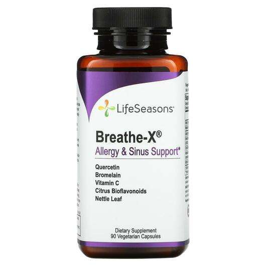 Основне фото товара LifeSeasons, Breathe-X Allergy, Підтримка носових пазух, 90 ка...